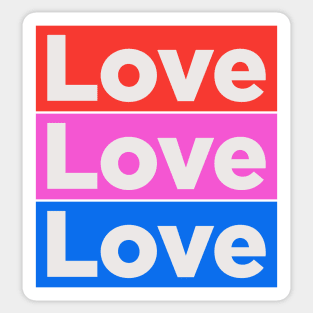 Love x3 Sticker